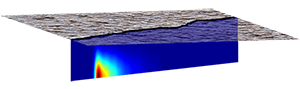 Fluid pressure diffusion along a strike-slip fault