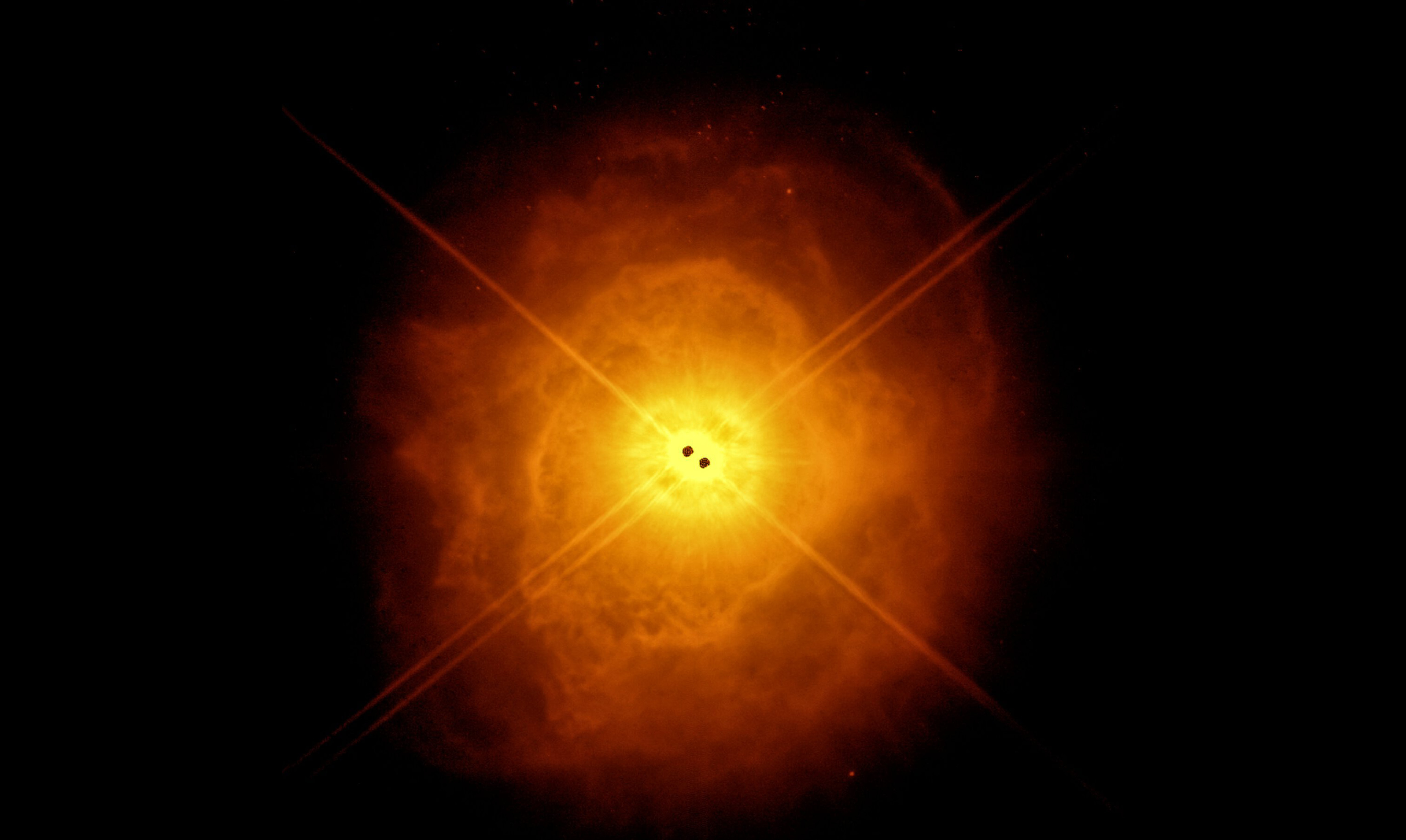 Stellar couple a binary system - AFGL 4106